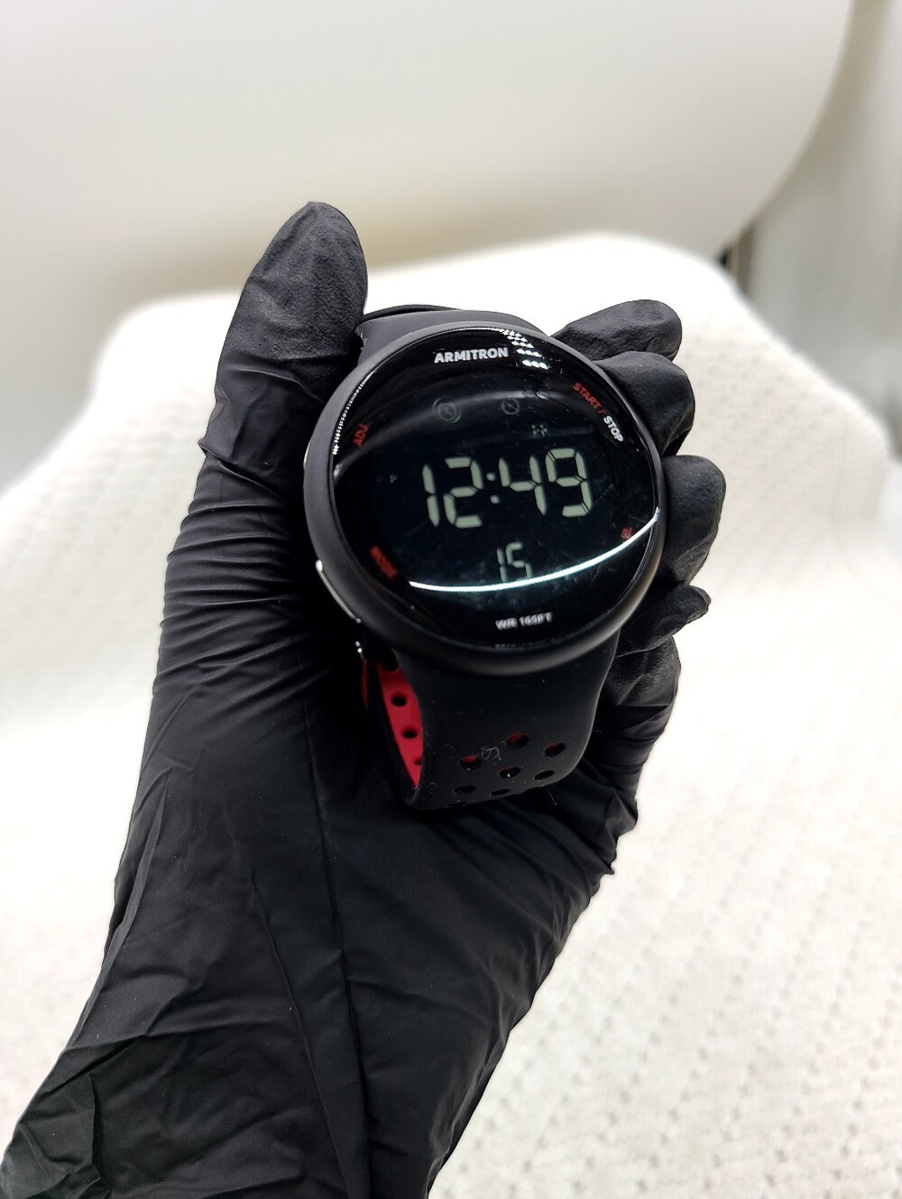 Armitron Black with Red Accents Digital Sports Watch